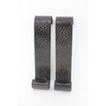 Set of Two Brown Metal Wall Sconce Candle Holders