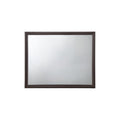 35" Espresso Wood Mounted Dresser Mirror