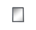 36" Light Gray Framed Mirror