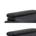 Three Piece Indoor Black Genuine Leather Six Person Seating Set