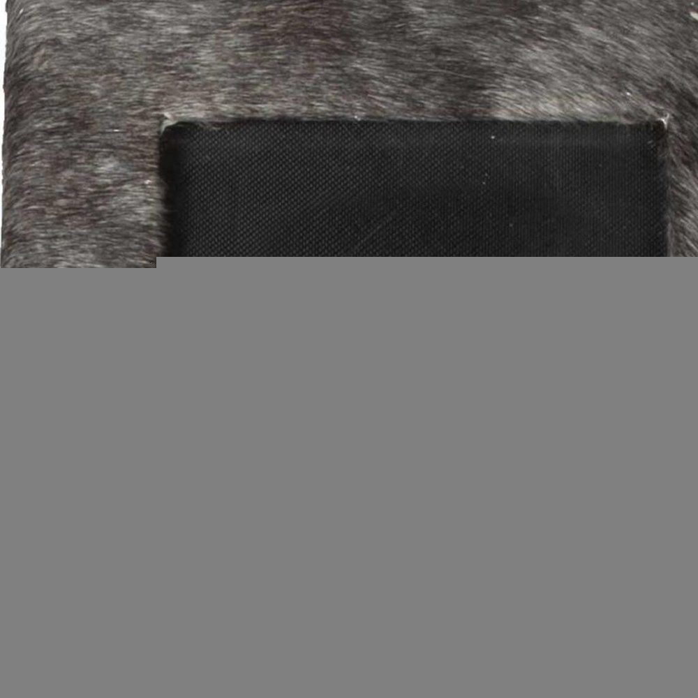 4" x 6" Gray Cowhide Tabletop Picture Frame with Mat