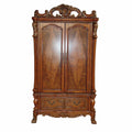 82" Brown Solid And Manufactured Wood