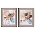 23" X 27" Brushed Silver Frame Watercolor Poppy (Set Of 2)