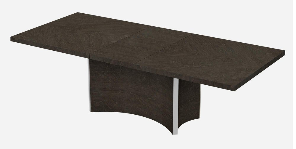 99" Gray Brown Solid Wood Dining Table
