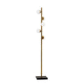Brass Metal LED With White Glass Shade