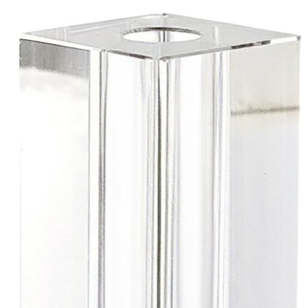 7" Clear Bud Lead Free Crystal Table Vase
