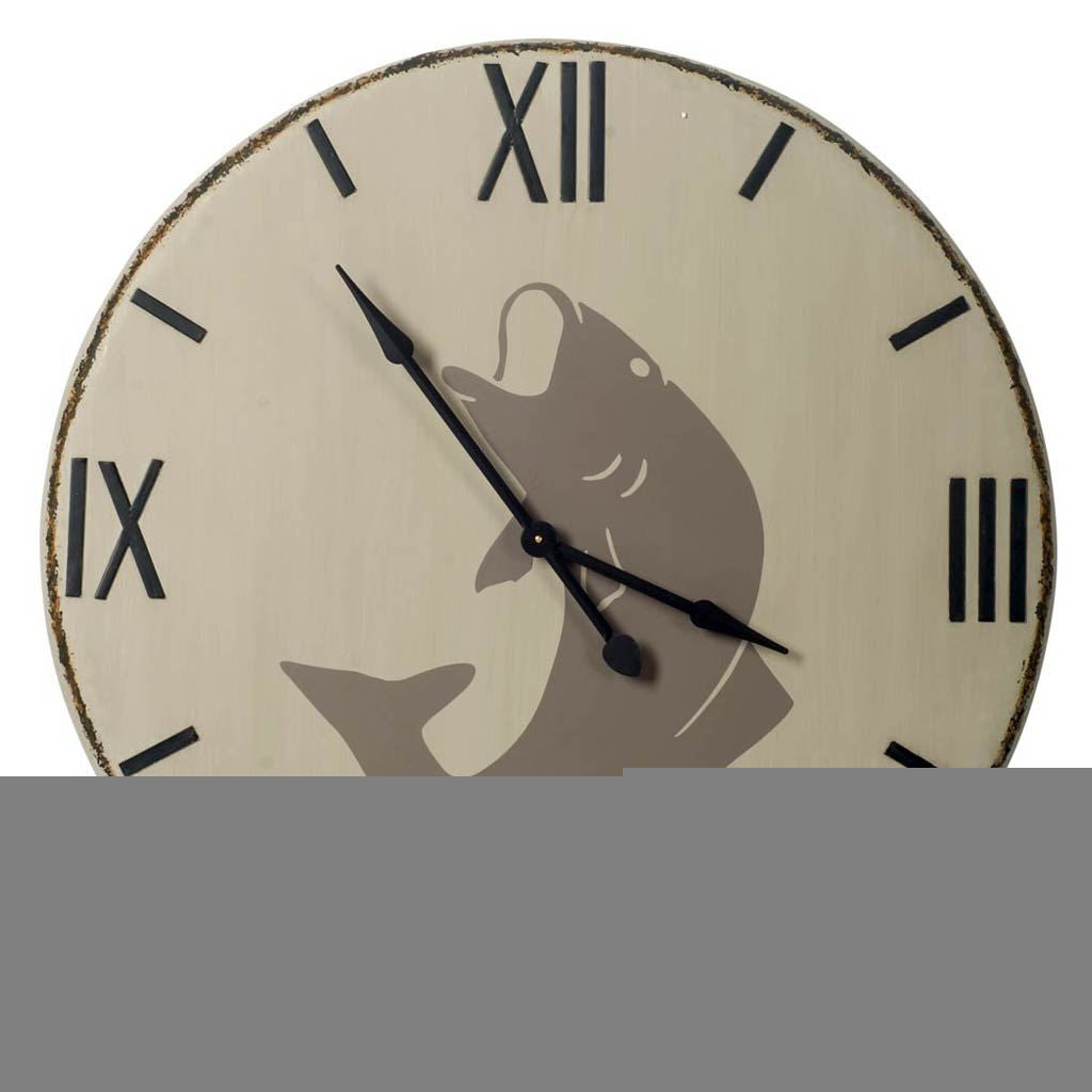 3" Circle Black Wood Analog Wall Clock