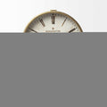 12" Round Gold Metal Wall Clock