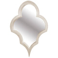 34" Natural Novelty Wood Framed Accent Mirror