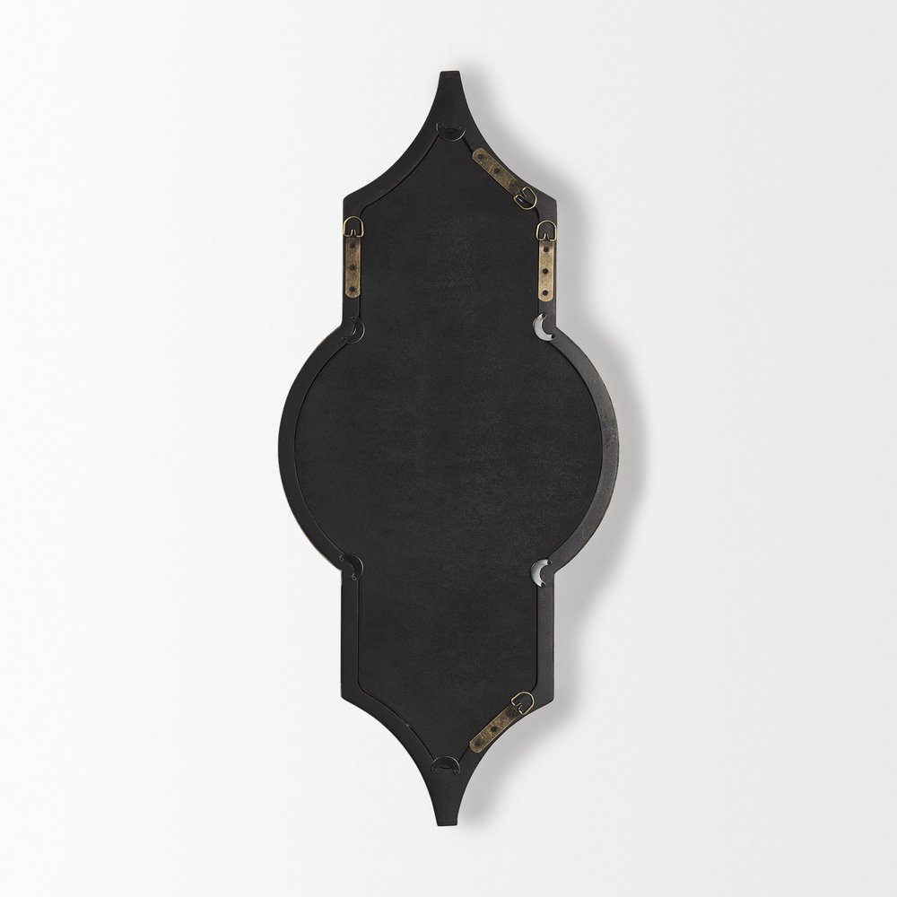 34" Natural Novelty Framed Accent Mirror