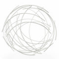 26" X 26" Silver Metal Circle