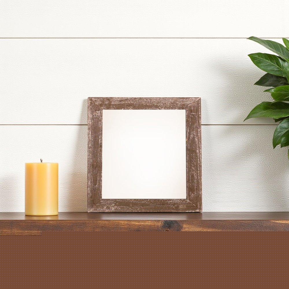 6" x 6" Brown Solid Wood Tabletop Picture Frame