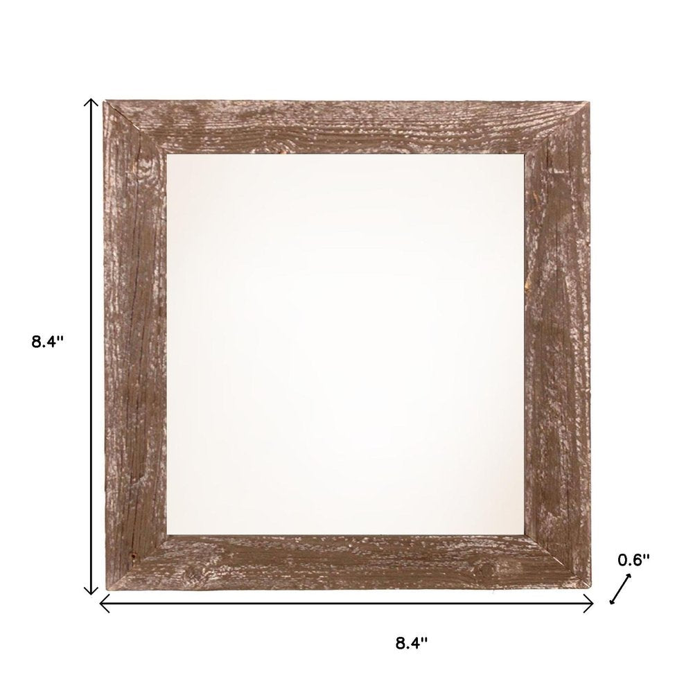 6" x 6" Brown Solid Wood Tabletop Picture Frame
