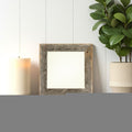 4" x 4" Gray Solid Wood Tabletop Picture Frame