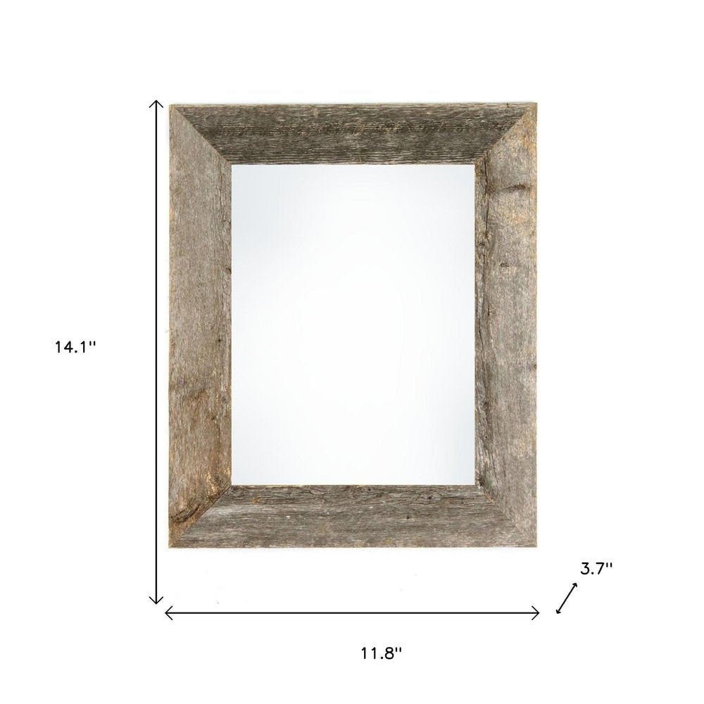 8.5" x 11" Gray Solid Wood Tabletop Picture Frame
