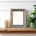 5" x 7" Gray Solid Wood Tabletop Picture Frame