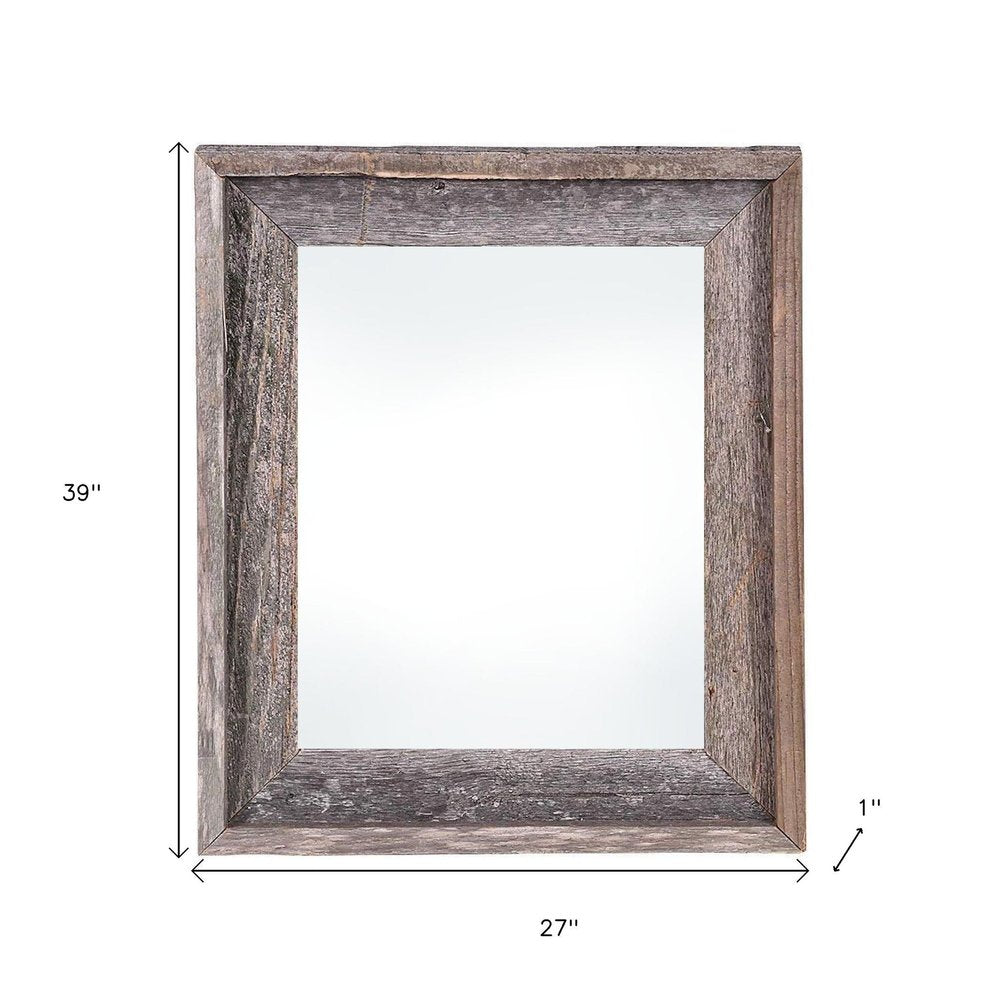 24" x 36" Gray Solid Wood Hanging Picture Frame