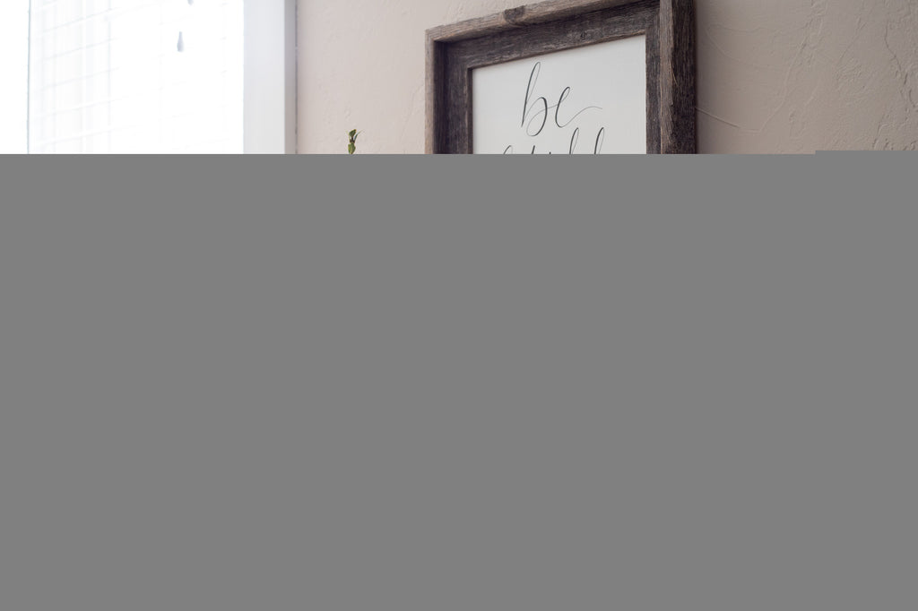 12" x 12" Gray Solid Wood Tabletop Picture Frame