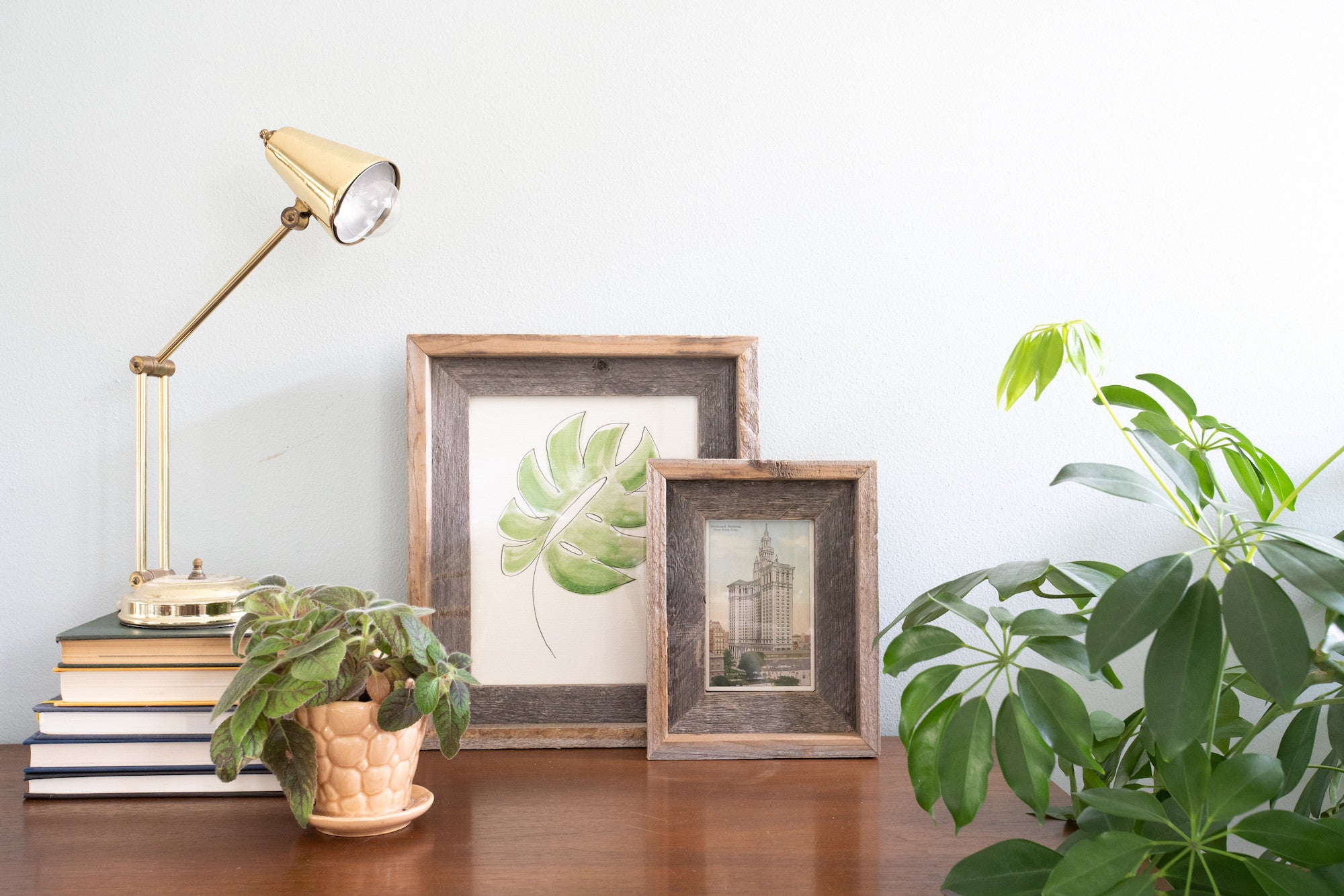 12" x 12" Gray Solid Wood Tabletop Picture Frame