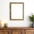16" x 20" Gray Solid Wood Hanging Picture Frame