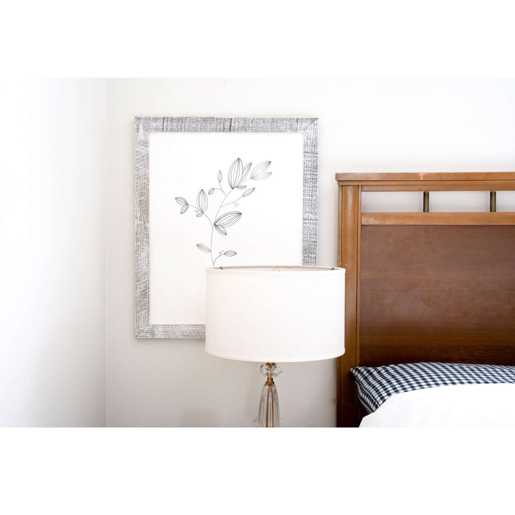 12" x 12" White Solid Wood Tabletop Picture Frame