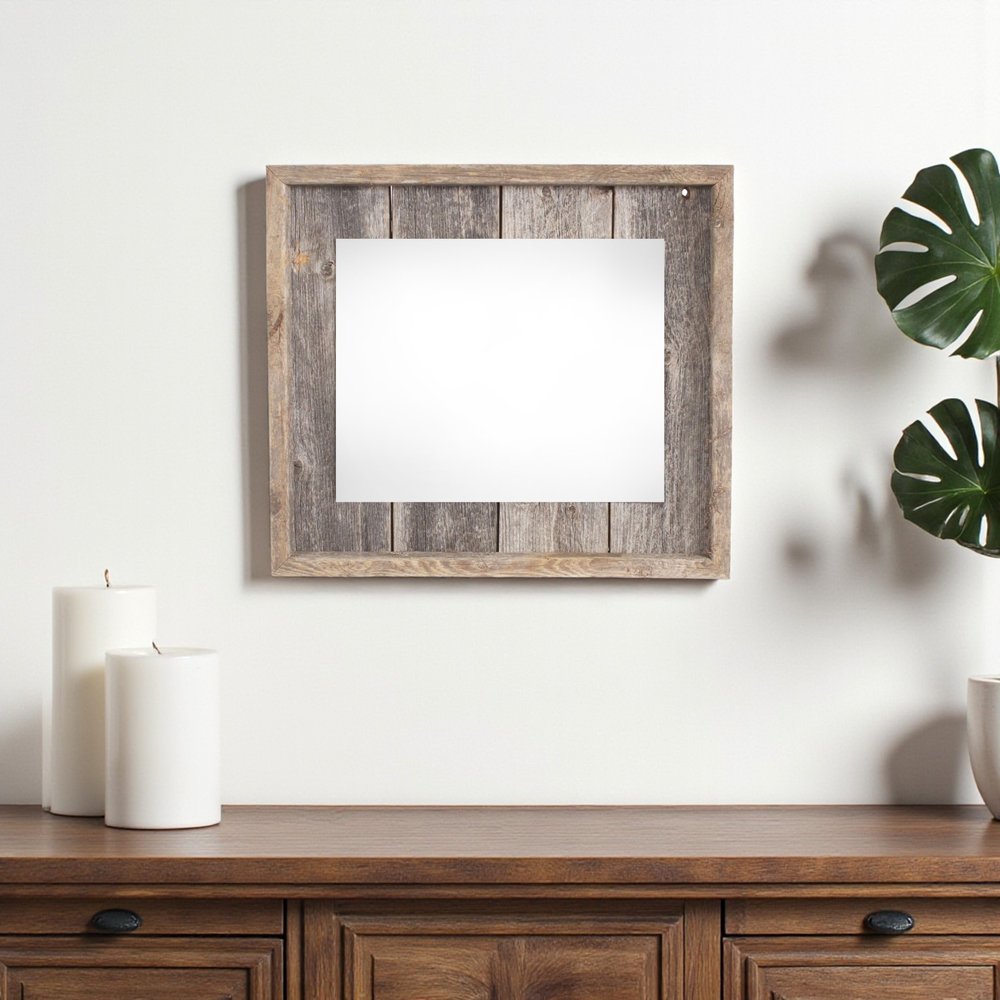 11" x 14" Gray Solid Wood Hanging Picture Frame