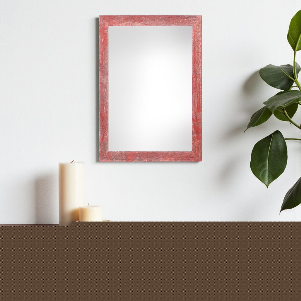 11" x 14" Red Solid Wood Hanging Picture Frame