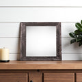 8" x 8" Black Solid Wood Tabletop Picture Frame