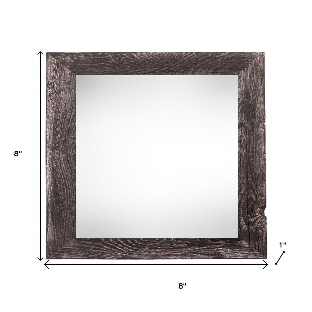 6" x 6" Black Solid Wood Tabletop Picture Frame