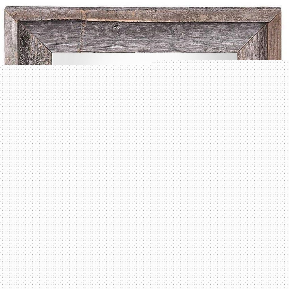 24" x 30" Gray Solid Wood Hanging Picture Frame