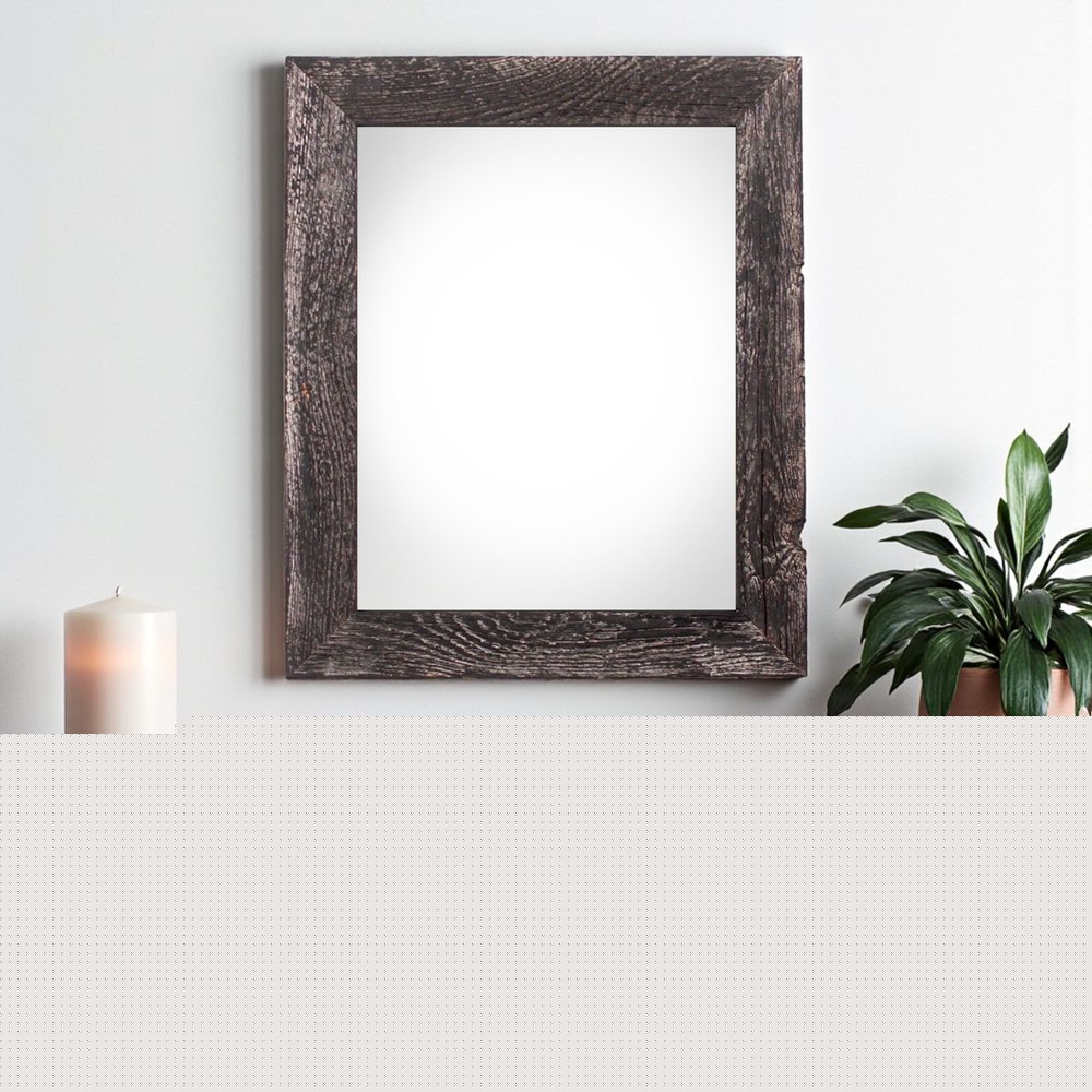 18" x 24" Black Solid Wood Hanging Picture Frame