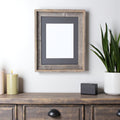16" x 20" Gray Solid Wood Hanging Picture Frame