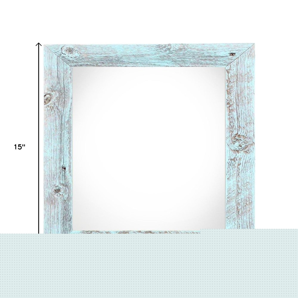 12" x 12" Blue Solid Wood Tabletop Picture Frame