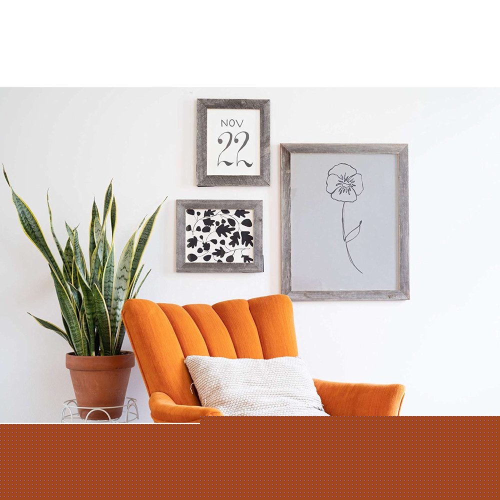12" x 12" Gray Solid Wood Tabletop Picture Frame