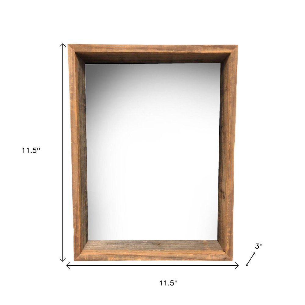 10" x 10" Gray Solid Wood Hanging Picture Frame