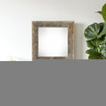 10" x 10" Gray Solid Wood Hanging Picture Frame