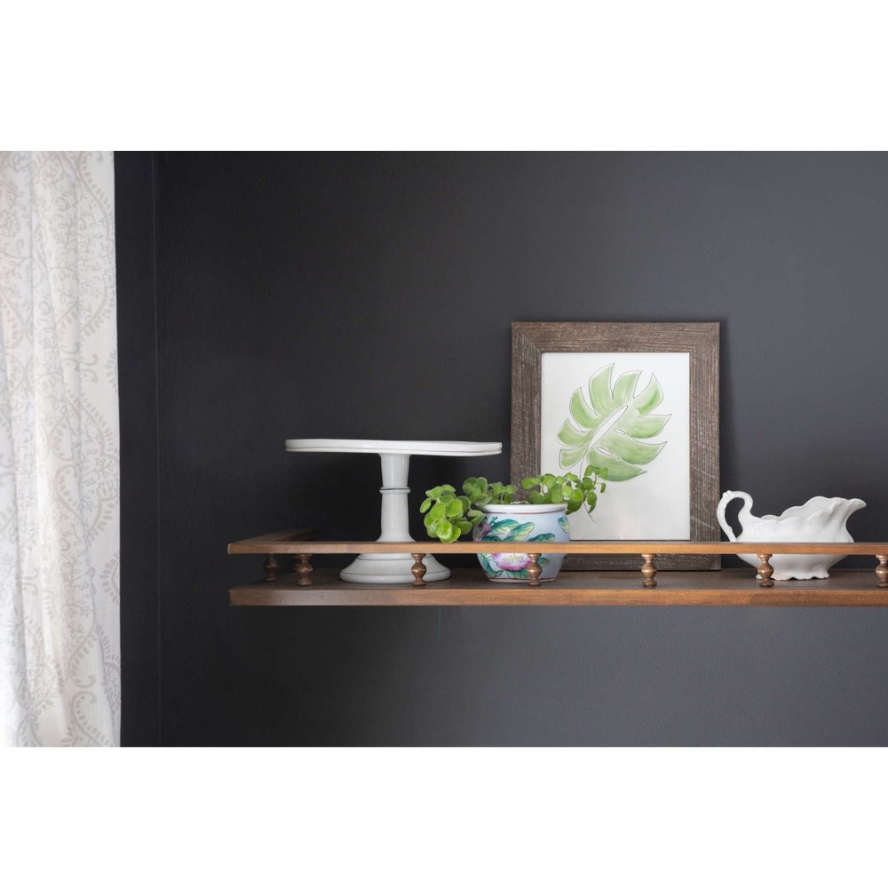 10" x 10" Brown Solid Wood Hanging Picture Frame