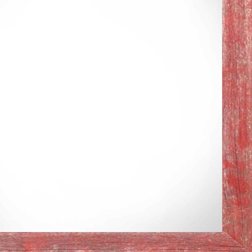 10" x 10" Red Solid Wood Hanging Picture Frame