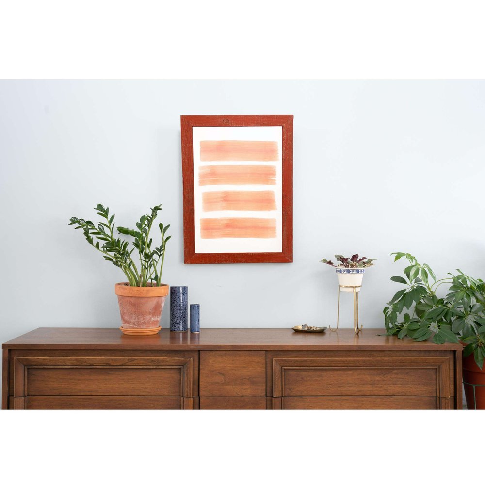 11" x 14" Red Solid Wood Hanging Picture Frame