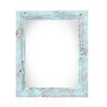 12" x 16" Light Blue Distressed Solid Wood Hanging Picture Frame