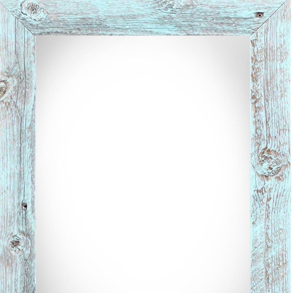 18" x 24" Blue Solid Wood Hanging Picture Frame
