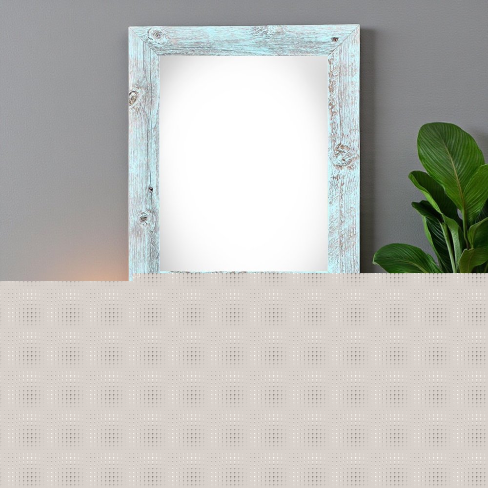 20" x 30" Blue Solid Wood Hanging Picture Frame