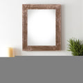 22" x 28" Brown Solid Wood Hanging Picture Frame