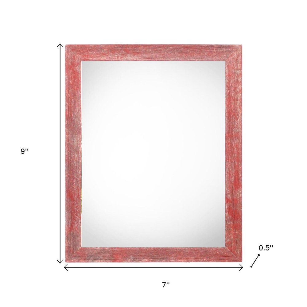 4" x 6" Red Solid Wood Tabletop Picture Frame