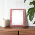 4" x 6" Red Solid Wood Tabletop Picture Frame