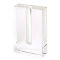 6" Clear Square Crystal Glass Table Vase