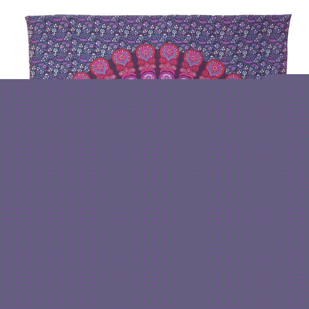 92" X 84" Pink Red And Purple Mandala Cotton Hanging Tapestry