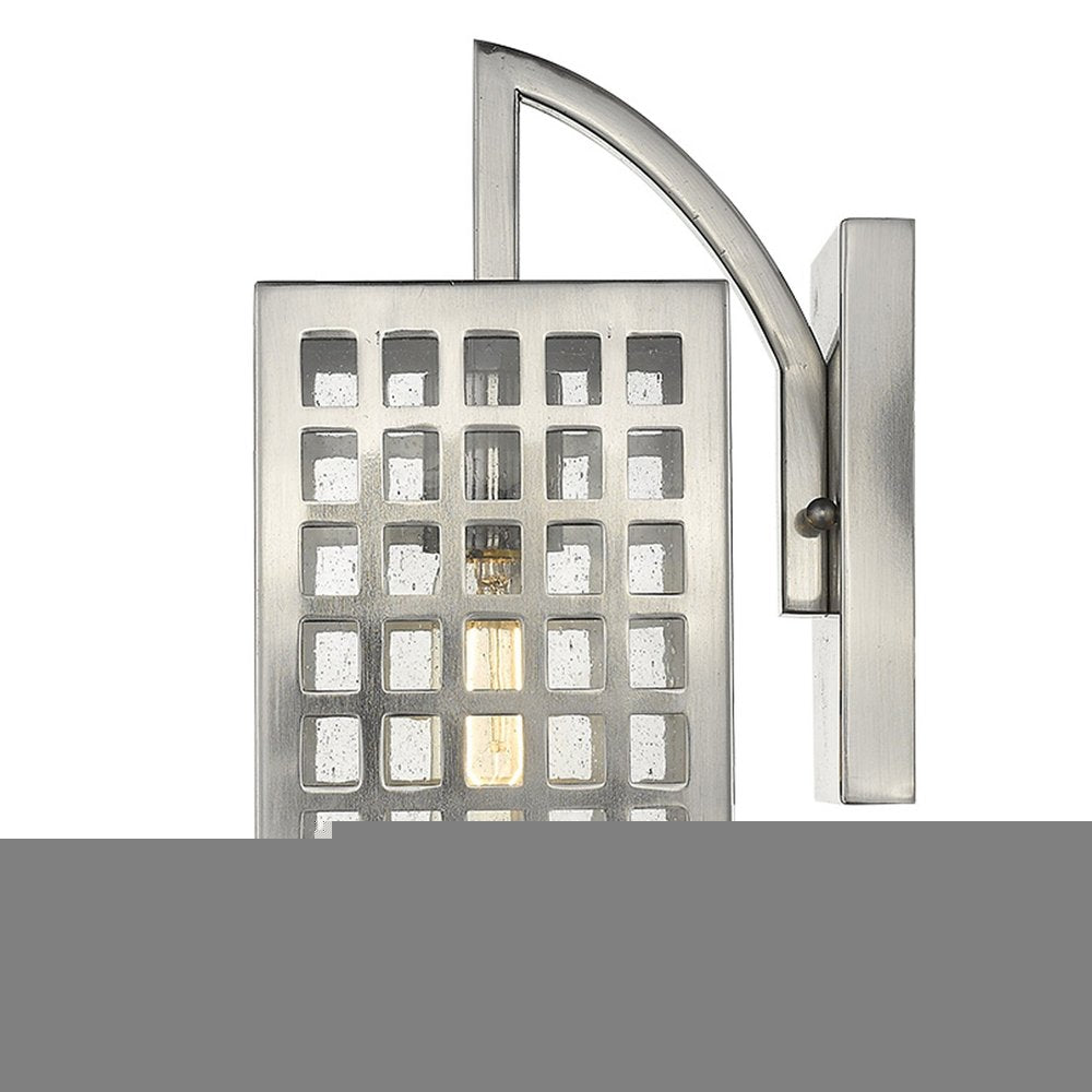 Letzel 1-Light Satin Nickel Wall Light