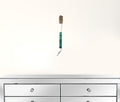 Light Green Jade Abacus Disc Decorative Calligraphy Brush