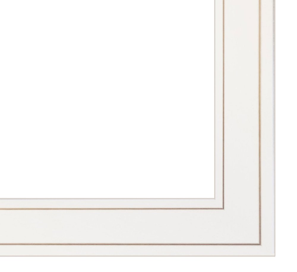 Winter Friends 5 White Framed Print Wall Art